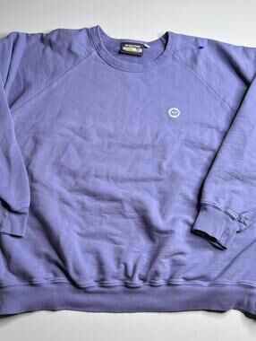 Big Bud Press Sweatshirt Mens 2XL Purple Crew Neck Embroidered Logo Pullover USA